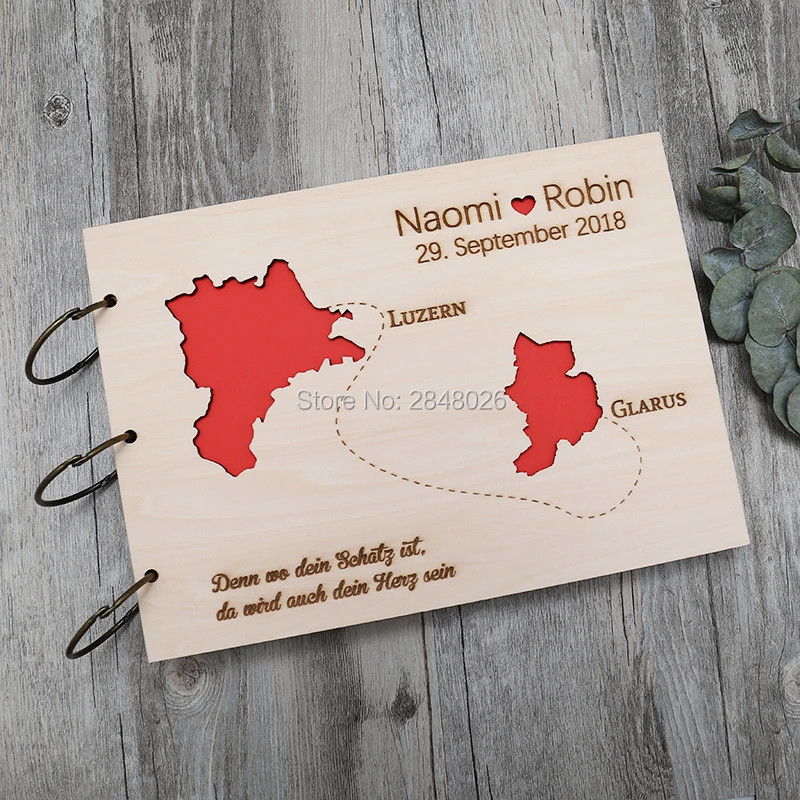 Custom Star Map - Libro degli ospiti di nozze personalizzato