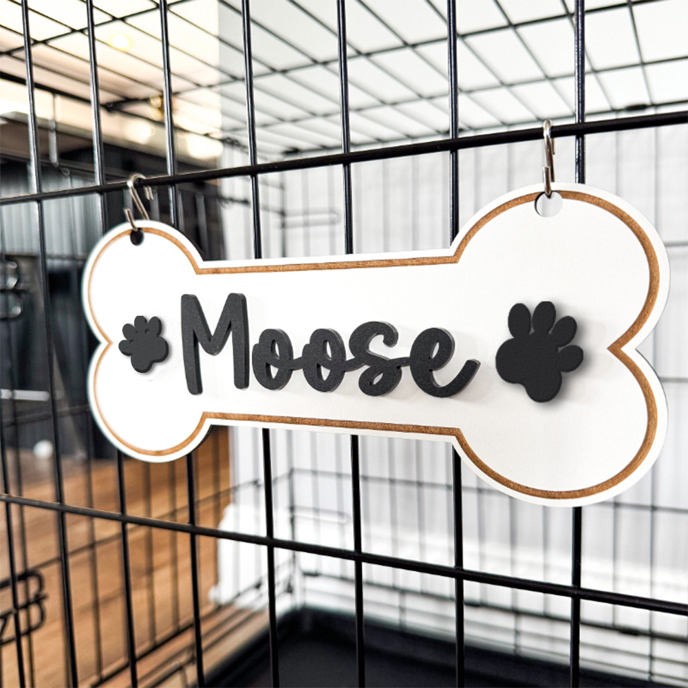Pet Portrait Custom - Personalizza un'etichetta per cuccia, un'etichetta per