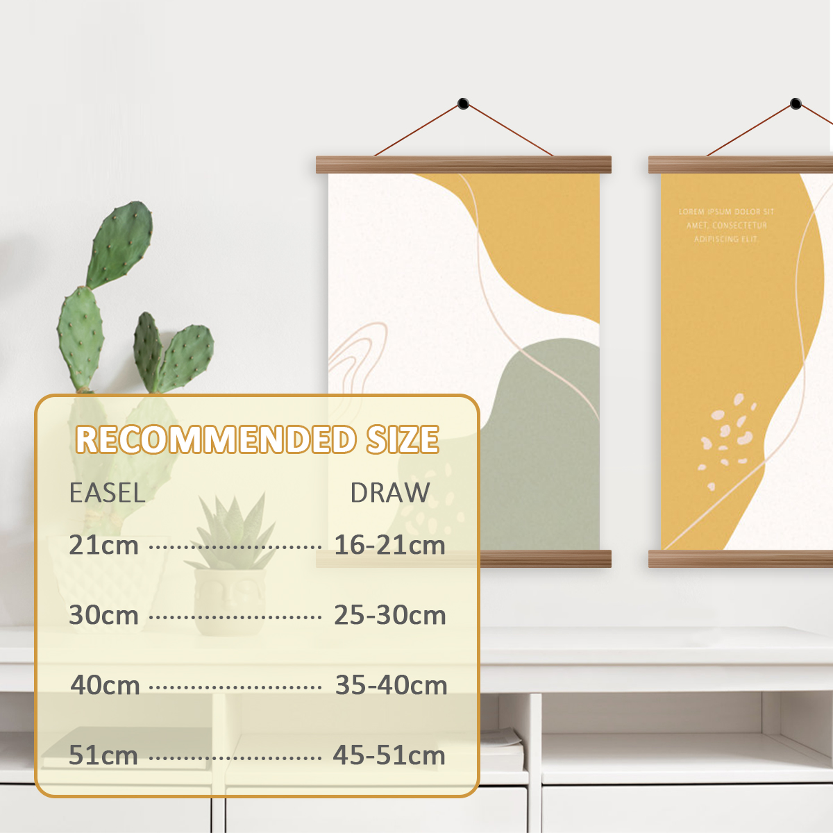 4 pezzi cornice poster ganci c - Engraved Wood Frame recensione e prezzo