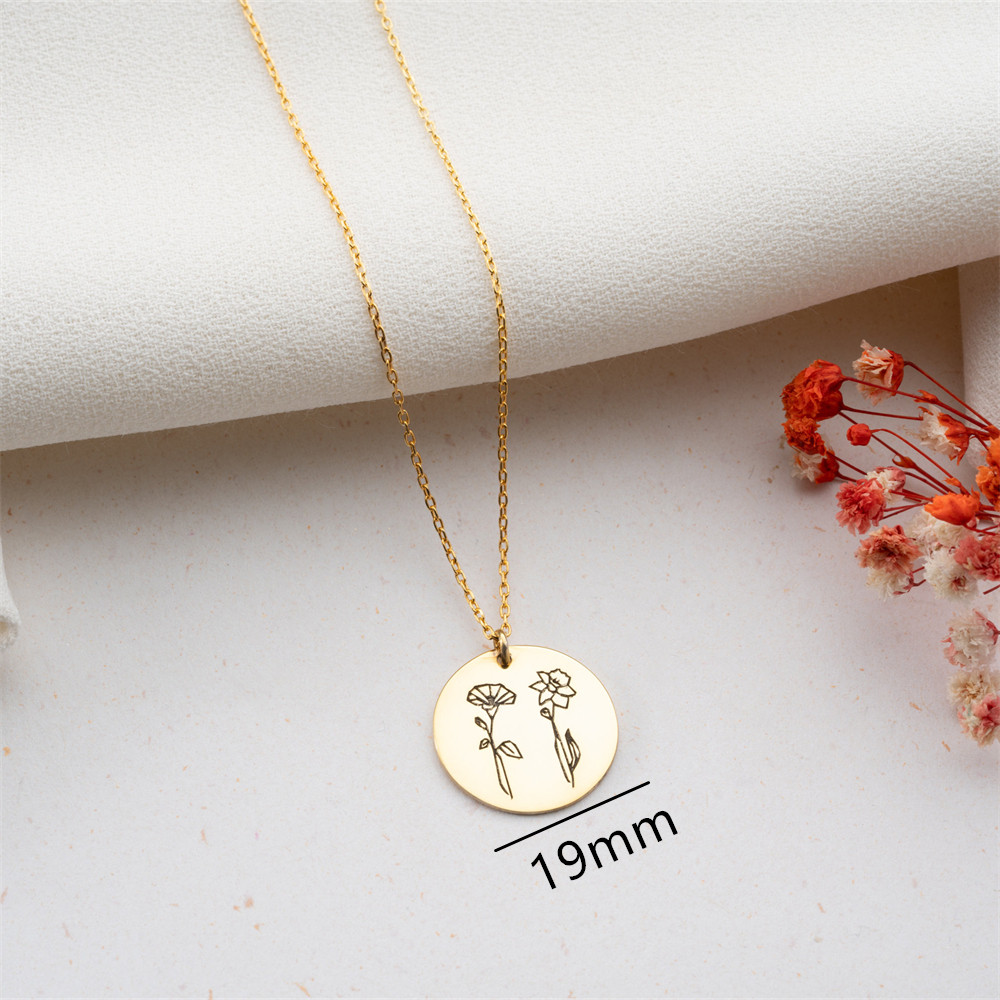 Collana di fiori di nascita de - Birth Flower Necklace recensione e prezzo